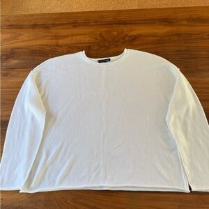 White Organic Cotton Eileen Fisher Box Top